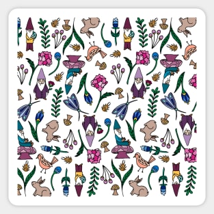 Garden Gnomes and Animals Sticker